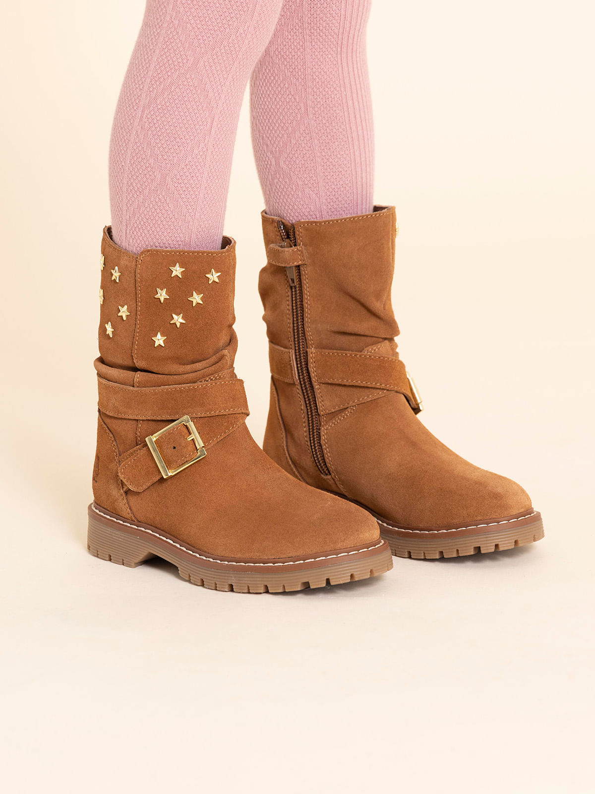 Bota Gamuza Niña Regatta Café