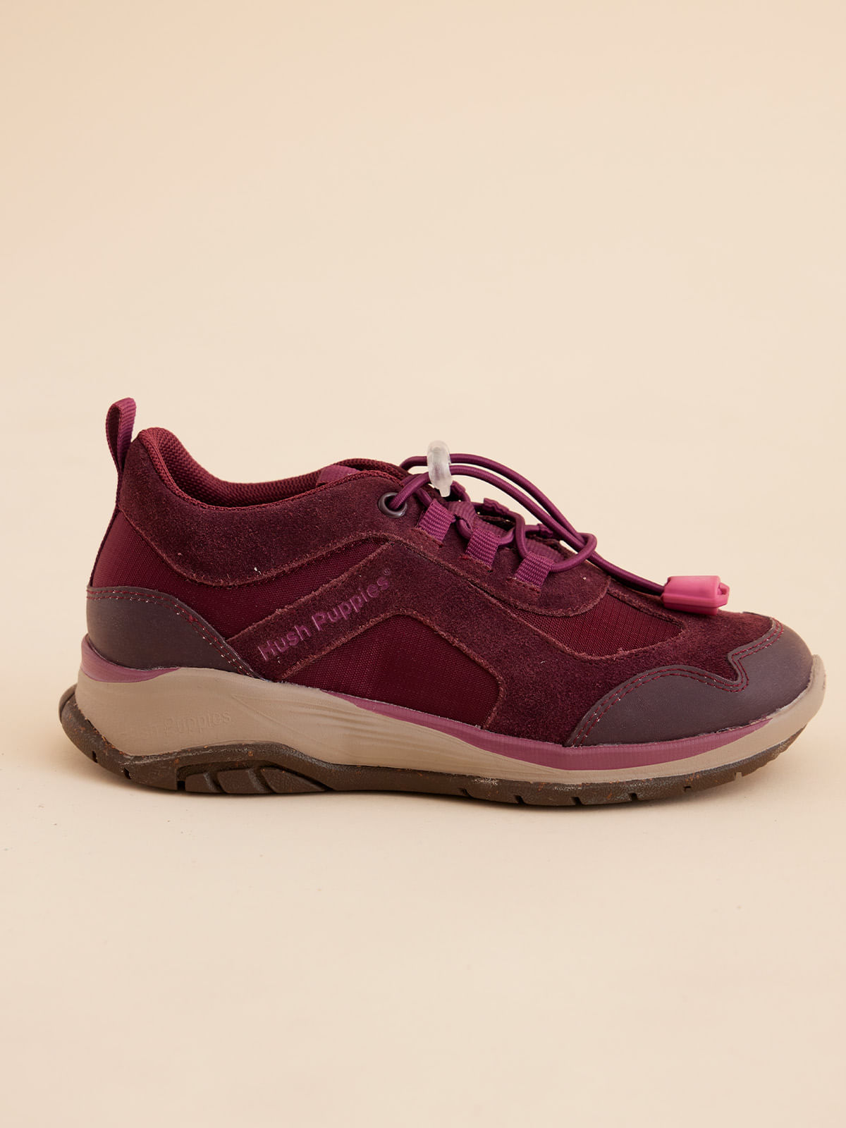 Zapatilla Cuero Niña Fastland Morado